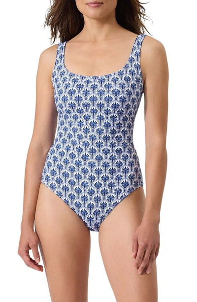 Shop Tommy Bahama Playa Brava Reversible One-piece Swimsuit In Mare Navy Reversible
