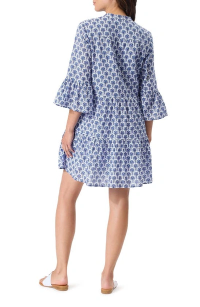 Shop Tommy Bahama Casa Palma Tiered Cover-up Dress In Mare Navy