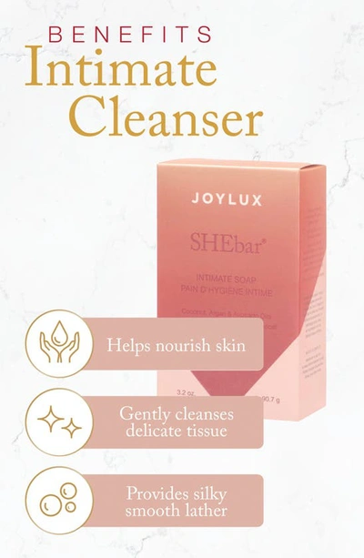 Joylux Shebar Intimate Cleansing Soap Bar, 3 Pack In Rose Gold