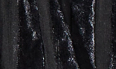 Shop Ming Wang Metallic Stripe High-low Jacket In Black/ Silver