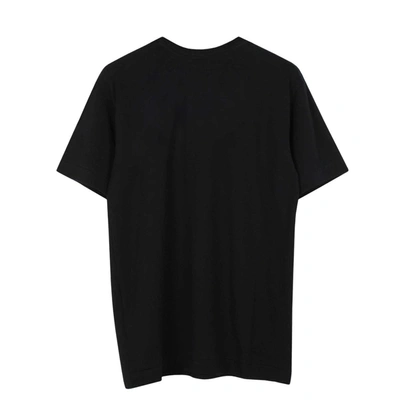 Shop Comme Des Garçons Play Basic Black Heart Logo T-shirt Black In Nero