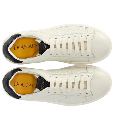 Shop Doucal's Tumblet Ebony Sneaker In Brown