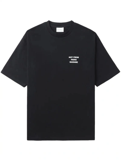 Shop Drôle De Monsieur T-shirt With Print In Black