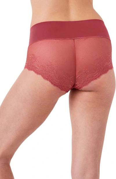 Shop Spanx Undie-tectable® Lace Hi-hipster Panties In Wild Rose