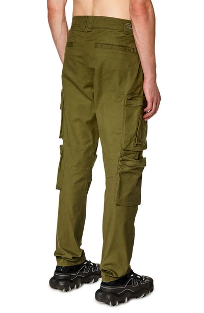 Shop Diesel P-arlem Regular Fit Cargo Pants In Ivy Green