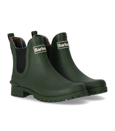 Shop Barbour Wilton Olive Green Chelsea Boot