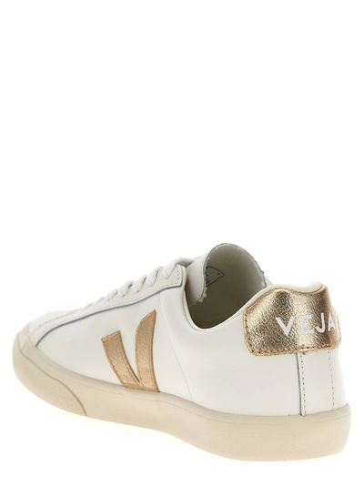 Shop Veja Esplar Logo Sneakers Gold