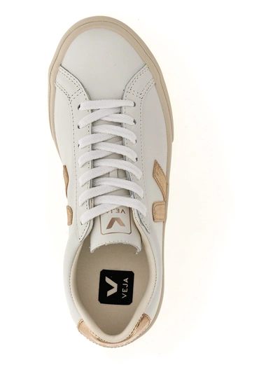 Shop Veja Esplar Logo Sneakers Gold