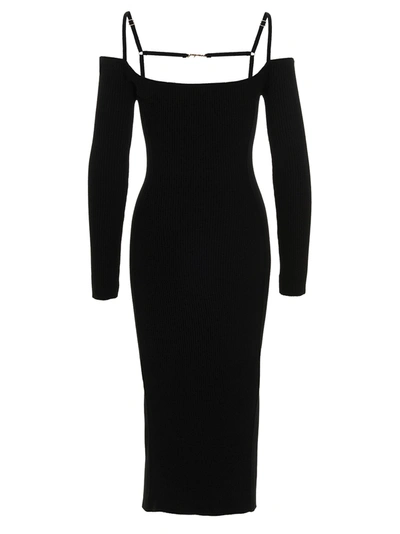 Shop Jacquemus Sierra Dresses Black