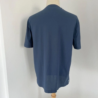 Pre-owned Hermes Men's Blue T-shirt, Extra Large