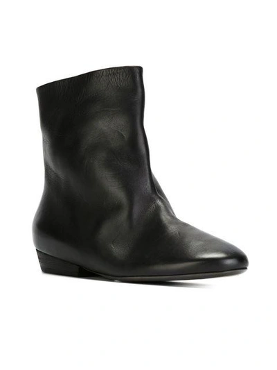 Shop Marsèll Flat Ankle Boots - Black