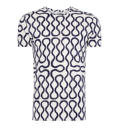 Shop Vivienne Westwood Navy/white Squiggle T-shirt