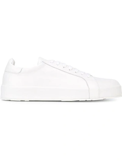 Shop Jil Sander Classic Low-top Sneakers