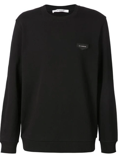 Shop Givenchy Logo Patch Sweatshirt