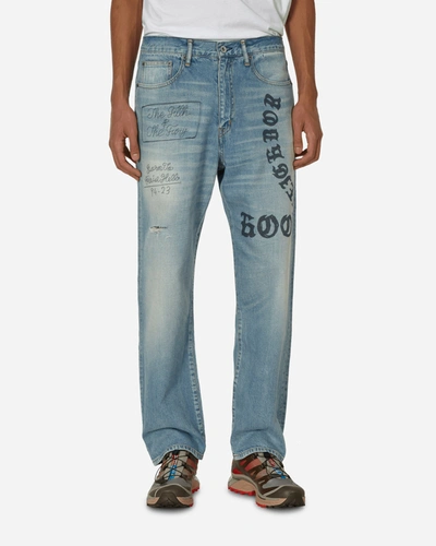 Shop Neighborhood Fade Denim Pants Indigo In Blue