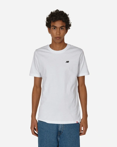 Shop New Balance Small Logo T-shirt In White