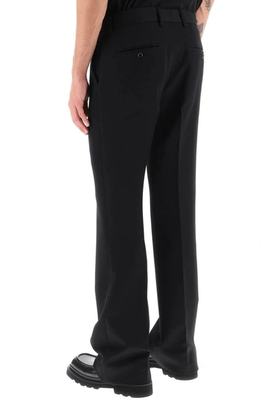 Shop Dolce & Gabbana Flared Tailoring Pants In Black