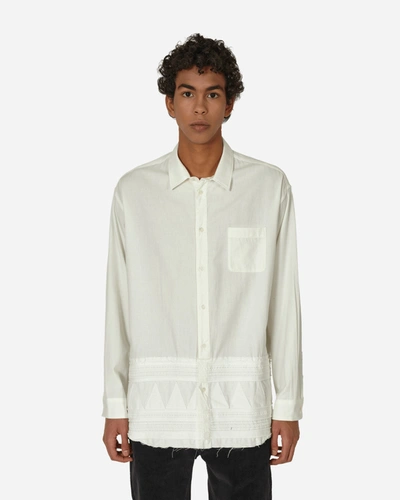 Shop Undercover Tribal Longsleeve Shirt In White