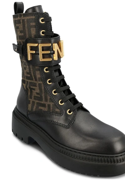 Shop Fendi Boots In Nerotabac