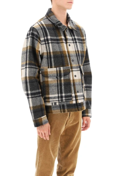 Shop Filson Mackinaw Wool Overshirt In Multicolor