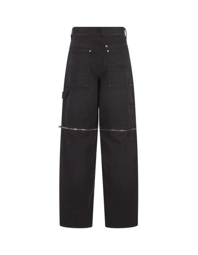 Shop Givenchy Carpenter Jeans In Denim In Black