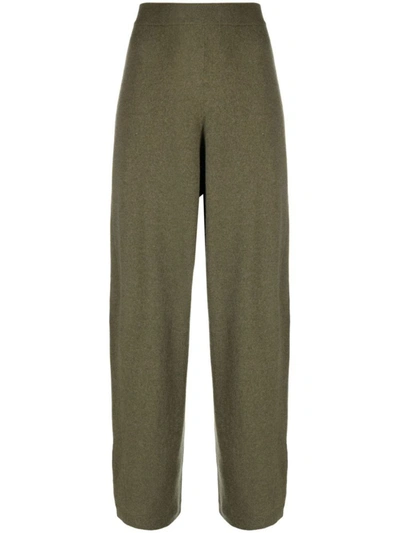 Shop Lemaire Soft Curved Pants Clothing In Green