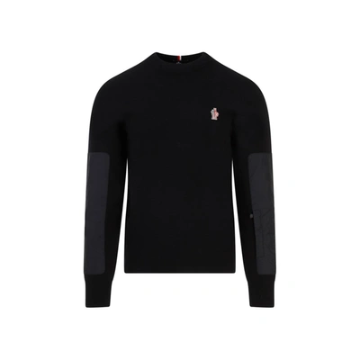 Shop Moncler Grenoble  Tricot Sweater In Black