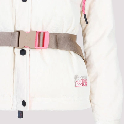 Shop Moncler Grenoble  Tetras Jacket Wintercoat In White