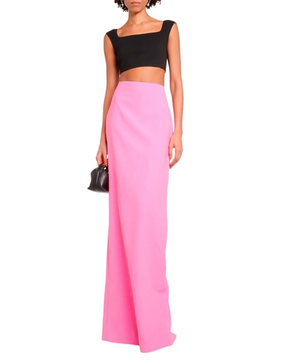 Shop Monot Mônot Long Skirts In Rose
