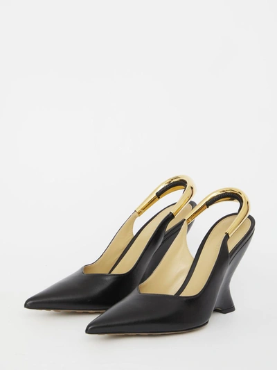 Shop Bottega Veneta Nappa Punta Pumps In Black