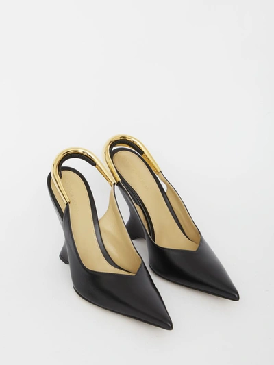 Shop Bottega Veneta Nappa Punta Pumps In Black