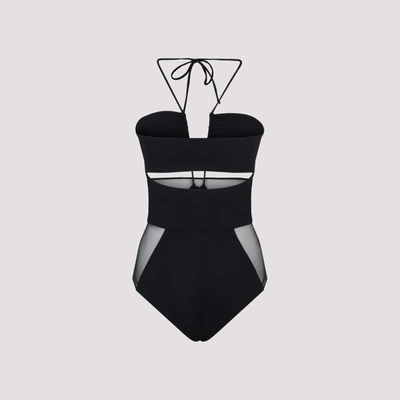 Shop Nensi Dojaka One Piece Swimsuit Swimwear In Black