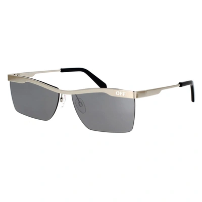 Shop Off-white Sunglasses In Silver