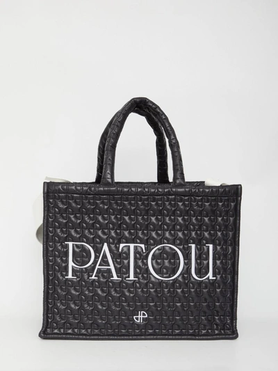 Shop Patou Large Tote Bag In Black