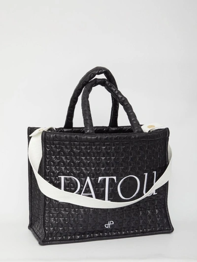 Shop Patou Large Tote Bag In Black