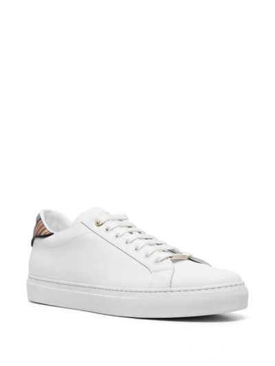 Shop Paul Smith Leather Sneakers In White