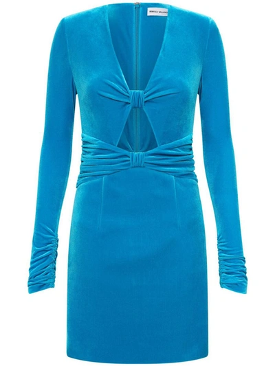 Shop Rebecca Vallance Bernadette Mini Dress In Blue