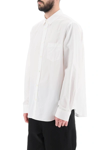 Shop Sacai Thomas Mason Cotton Poplin Shirt In White