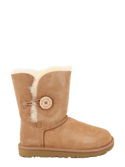 Shop Ugg Bailey Button In Beige