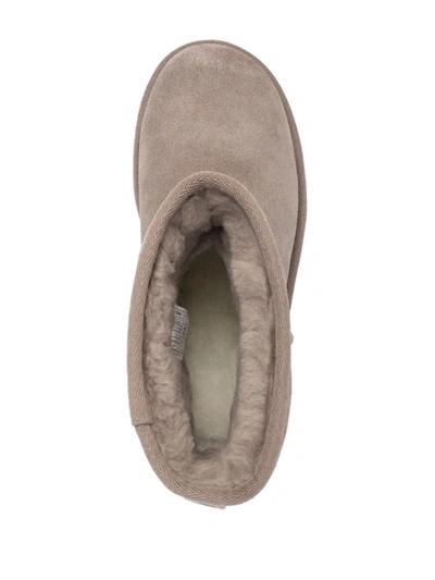 Shop Ugg Classic Mini Platform Boots In Grey