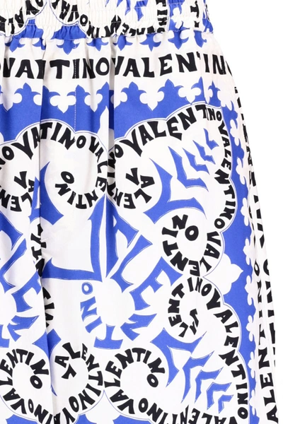 Shop Valentino Shorts In V.mini Bandana Blu