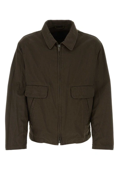 Shop Yohji Yamamoto Jackets In Brown