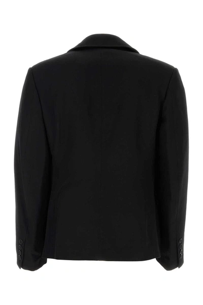 Shop Yohji Yamamoto Jackets And Vests In Black
