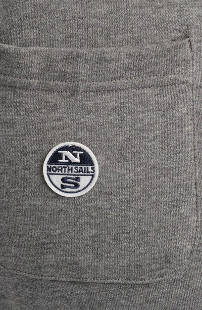 Shop North Sails Patch Logo Sweatpants In Med Grey Mel