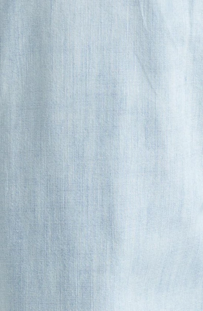Caslon Drawstring Chambray Pants In Medium Chambray Slub