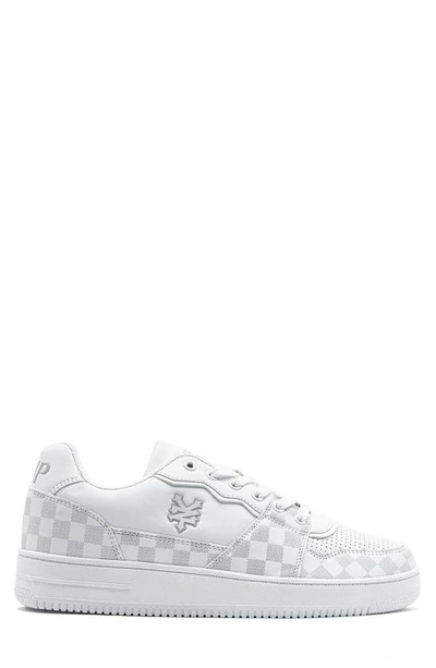 Shop Zoo York Trip Faux Leather Basketball Sneaker In White