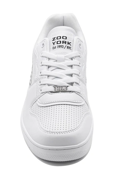 Shop Zoo York Deck Faux Leather Basketball Sneaker In White