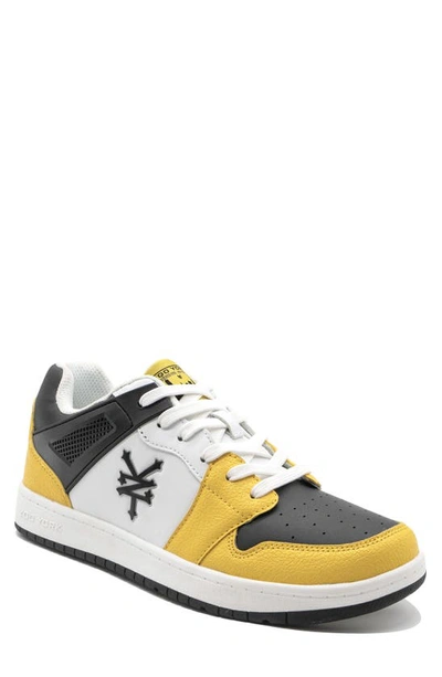 Shop Zoo York Casper Faux Leather Skate Sneaker In Yellow