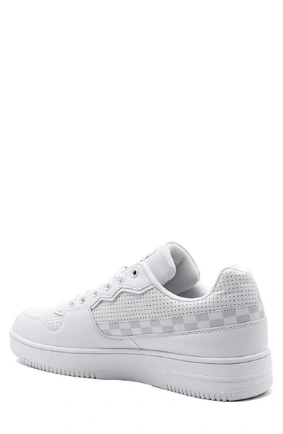 Shop Zoo York Check Faux Leather Basketball Sneaker In White