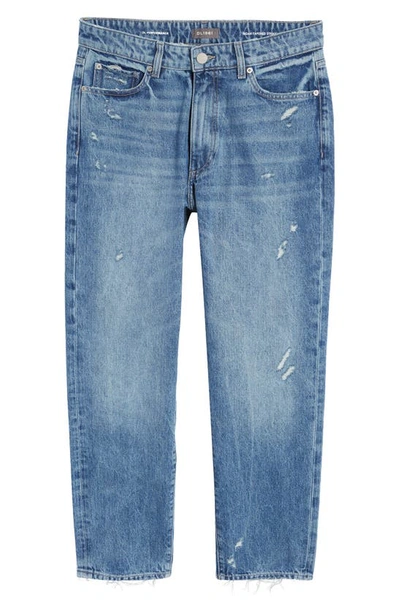 Dl1961 Noah Tapered Straight Leg Jeans In Indigo Distressed